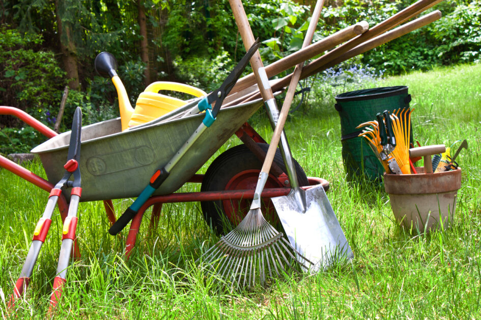 outils de jardinage